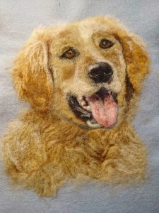 golden retriever by Wendy Middleton