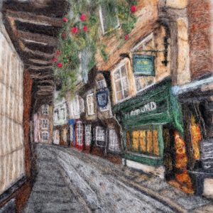 Summer in the Shambles, York by Wendy Middleton