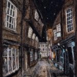 Shambles by night, York by Wendy Middleton