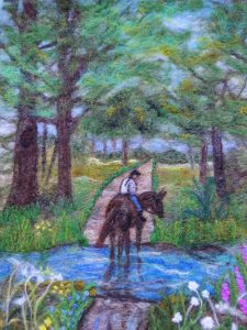 Horse in the woods by Wendy Middleton