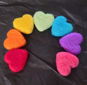 Rainbow Hearts by Wendy Middleton