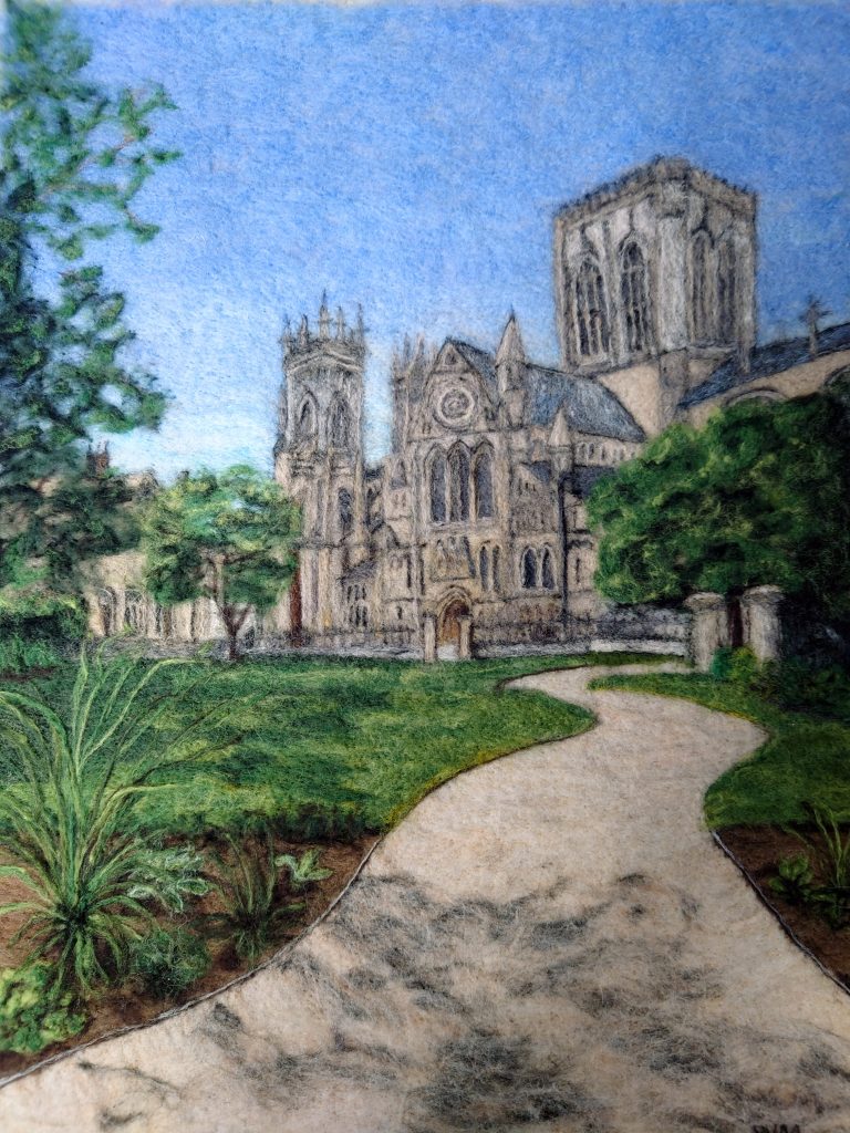 Minster View from the Refectory by Wendy Middleton