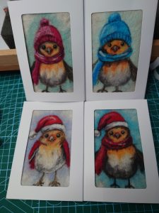 Robin Christmas Cards by Wendy Middleton