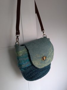 Wet Felted Handbag by Wendy Middleton